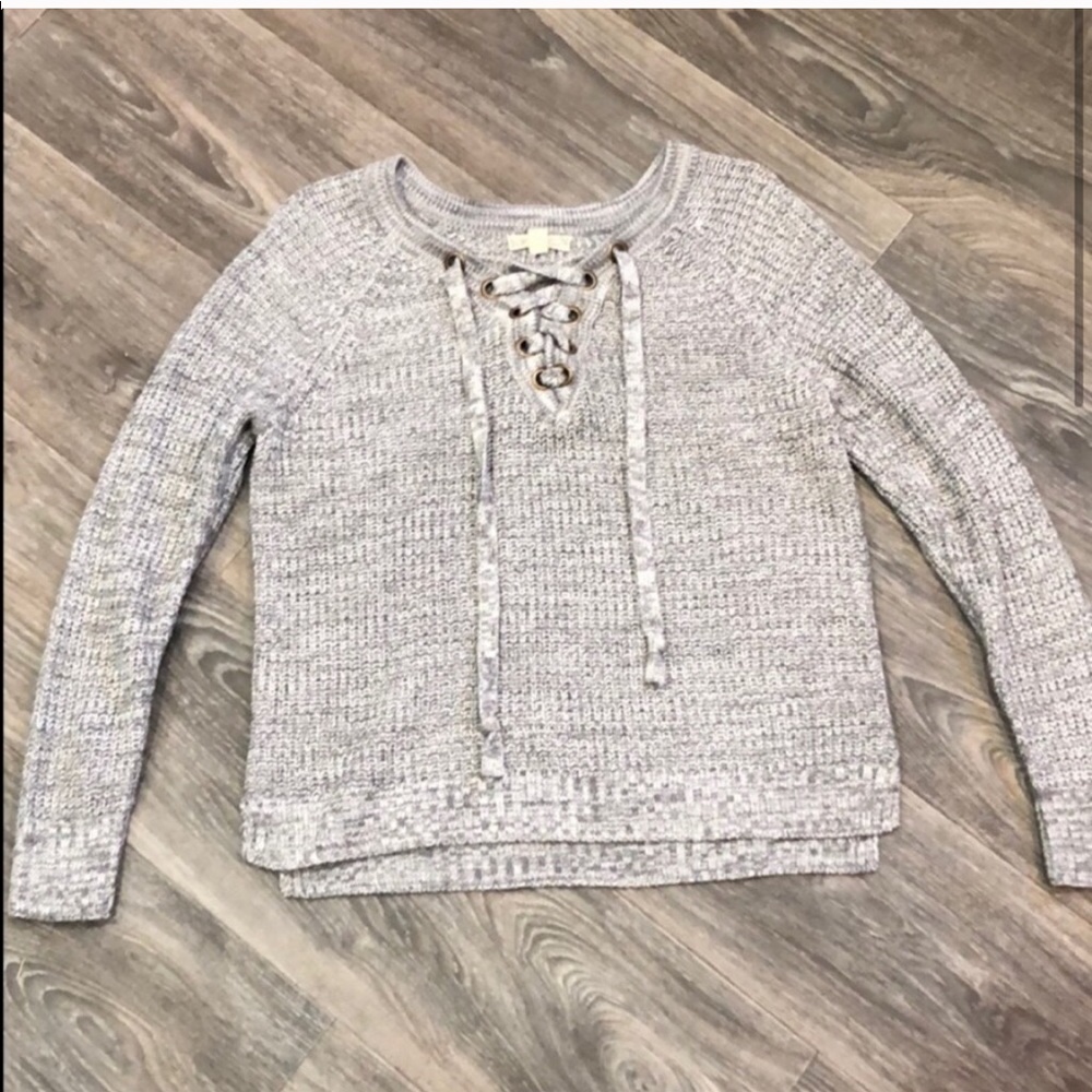 Laced Grey Sweater